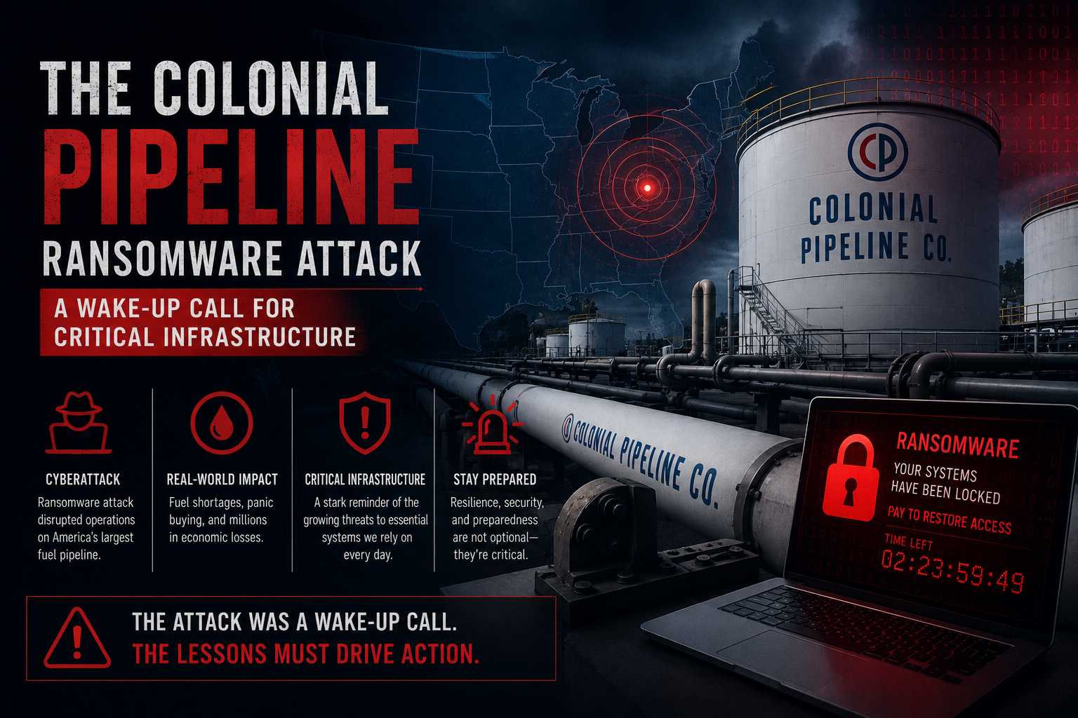 The Colonial Pipeline Ransomware Attack: A Wake-Up Call for Critical Infrastructure