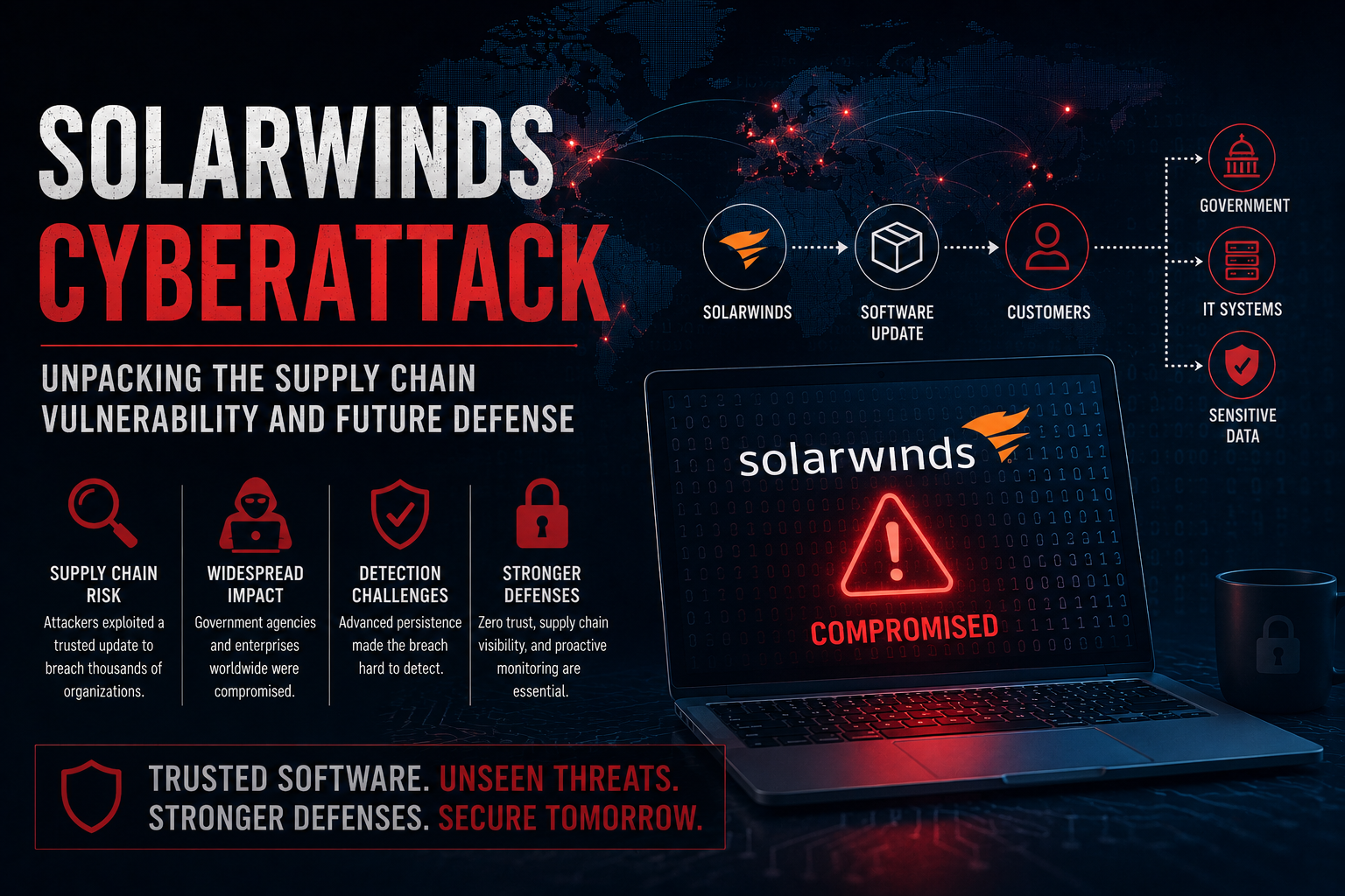SolarWinds Cyberattack: Unpacking the Supply Chain Vulnerability and Future Defense