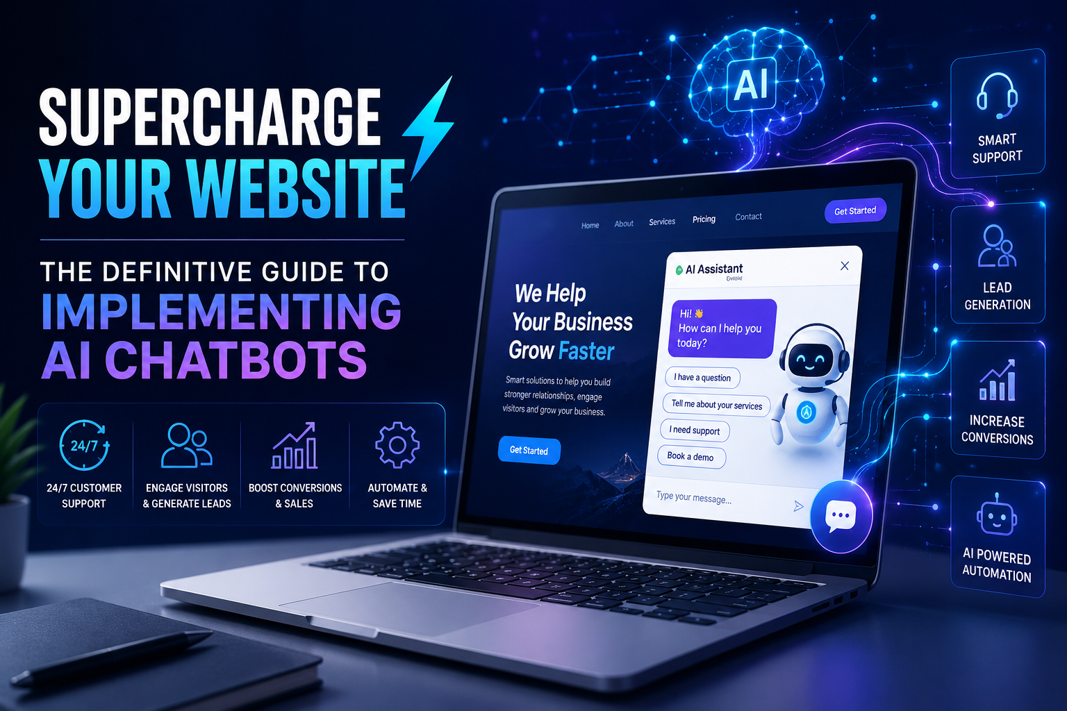 Supercharge Your Website: The Definitive Guide to Implementing AI Chatbots