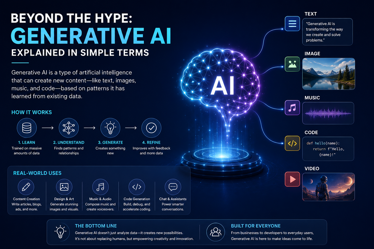 Beyond the Hype: Generative AI Explained in Simple Terms