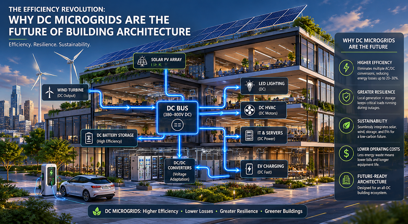 The Efficiency Revolution: Why DC Microgrids are the Future of Building Architecture