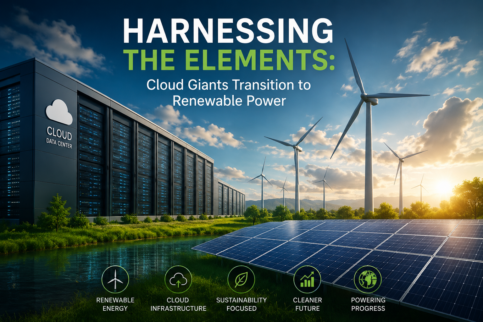 Harnessing the Elements: Cloud Giants' Transition to Renewable Power