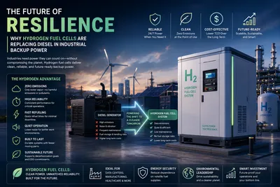 The Future of Resilience: Why Hydrogen Fuel Cells are Replacing Diesel in Industrial Backup Power