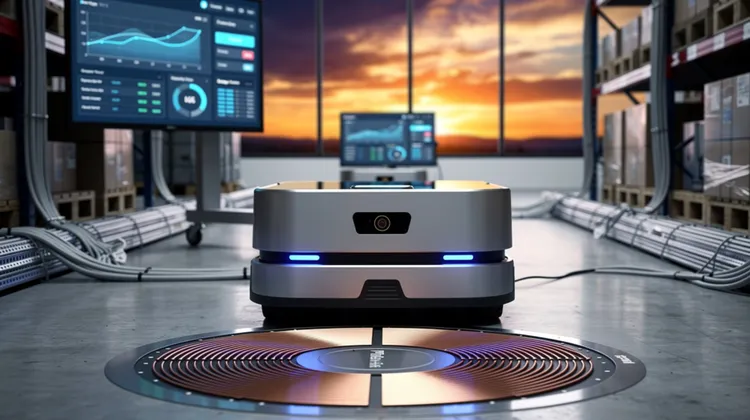 Wireless Inductive Charging for Autonomous Logistics: The End of Docking Downtime